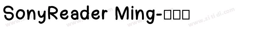 SonyReader Ming字体转换